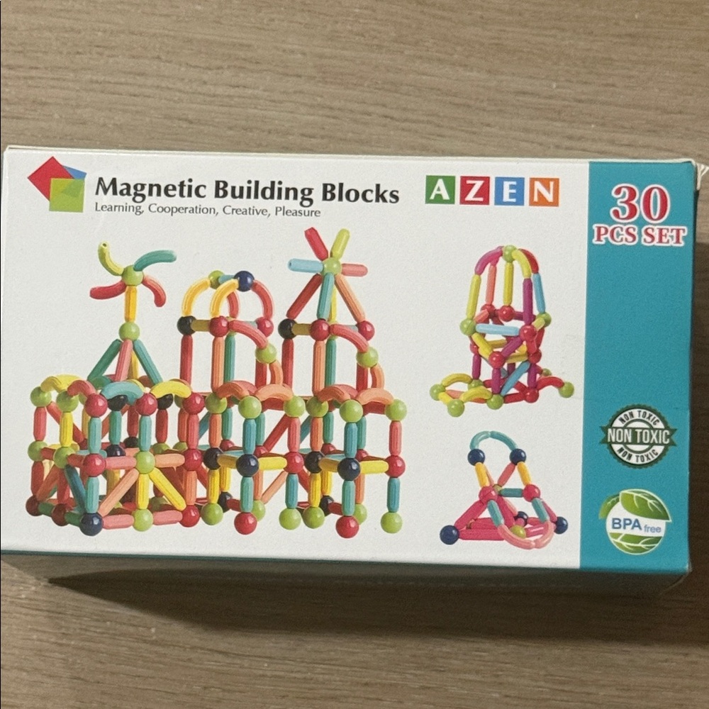 Magnetic Building Blocks Set - 30 PCS, Multicolor